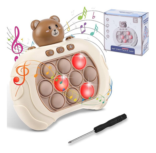 Pop It Sensory Quick-push Maquina De Juegos Luces Sonidos