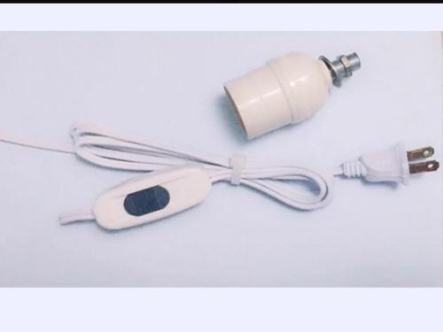 10 Kits Cable Con Apagador Y Socket Para Armar Lampara 