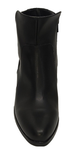 Botin Mujer Napa Tacón Cuadrado Punta Pico Casual Moda