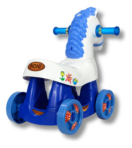Caballito Montable Azul Para Bebé Angelín Baby Is-168 D