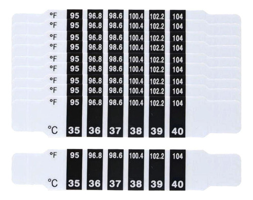 2 Paquete De 2-6 Parches De Temperatura Para 9cmx1.6cm