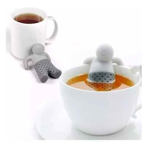 Colador Infusor De Te Mr Tea Hombrecito Silicona Para Taza