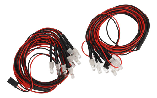 Kit De Iluminación Rc De 8 Led, Juego De 2 Luces De Coche Un