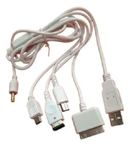 Comprar Cable Cargador Datos 6 En 1 Para iPhone iPod Psp Ds Samsung