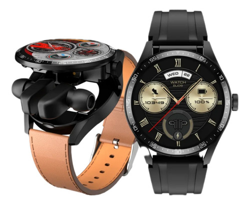 Smart Watch Reloj Con Auriculares In Ear, 2 Mallas, Elegante