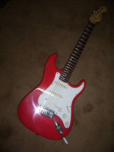 Guitarra Riverhead Stratocaster Japan 80 Tremenda! Diestro Rojo Palo De Rosa