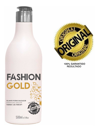 Alisamento Americano Fashion Gold Liso Sem Formol 500ml