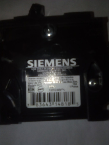 Breakers  Siemens  1 X 15 A.   Para  Empotrar. Nuevos.