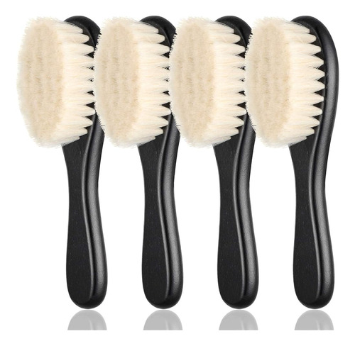 ~? 4 Piezas Barber Fade Brush Beard Brush Barber Beard Styli