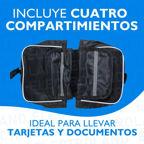 Imagen 6 de 10 de Bolso Porta Celular Táctil Bicicleta Impermeable Alforja