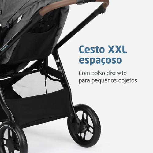 Carrinho De Bebê Maxi-cosi (sem Uso) Anna 3 - Passeio Cinza-escuro Preto (Usado)