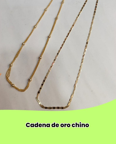 Cadena De Oro Chino 12 Unidades Al Mayor