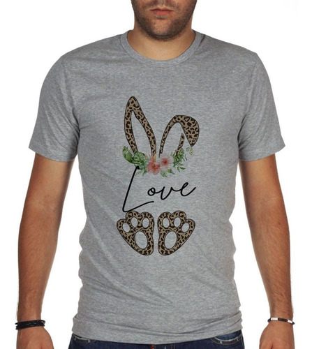 Remera De Hombre Frase Rabbit Conejo Animal Print