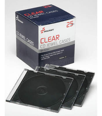 Ability One 7045-01-502-6513 Cd/dvd Slim Case,clear,capa Ggw
