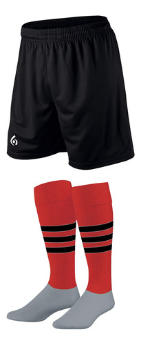 Kit X 10: Shorts + Medias Stripes Gol De Oro Pro Elite