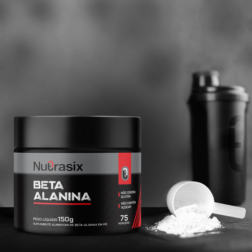 Beta Alanina 150g - Nutrasix Sabor Sem Sabor
