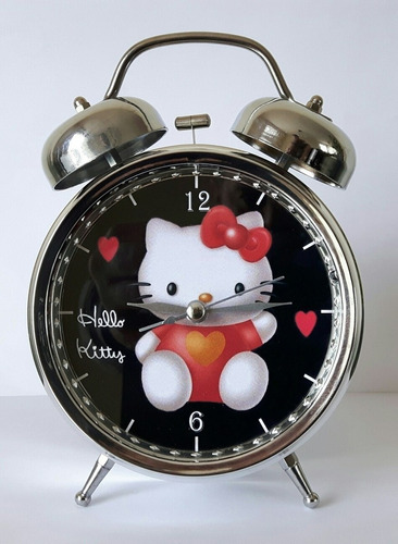 Reloj Despertador Estilo Vintage Hello Kitty De Mesa Alarma