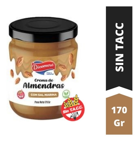 Crema De Almendras C/ Sal Marina X 170 G - Sin Tacc Vegan