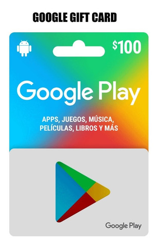 Imagen 1 de 3 de Google Play $100 Pesos, Envio Full
