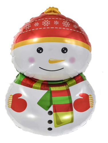 10 Globos Personajes Navideños Siluetas Navidad 24 Pulgadas 