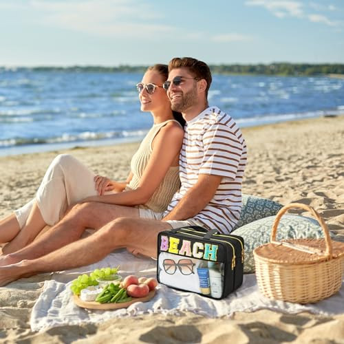 Bolsa De Maquillaje Transparente Impermeable Con Cremallera