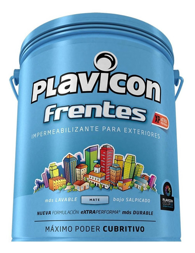 Plavicon Frentes Pintura Latex Impermeable Exterior X 5 Kg