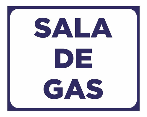 Cartel Sala De Gas Calderas Ascensores Edificios 22x28 Cm