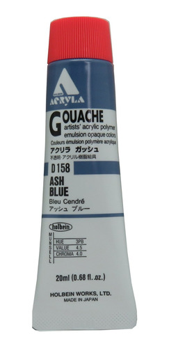 Emulsion Polimero Acrilico 0.7 Fl Oz Azul Ceniza D158