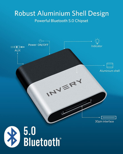 Receptor Adaptador Bluetooth 5.0 Para Bose Sounddock De 30 P
