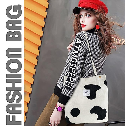 Bolso De Pana Para Mujeres Y Niñas, Bolso De Lona Con Hombro
