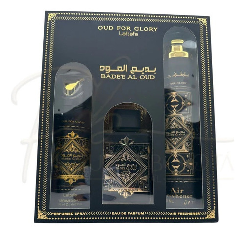 Set Lattafa Badee Al Oud Collection Oud For Glory 3pz