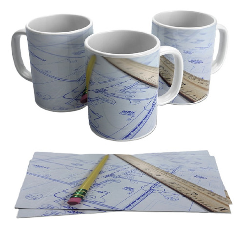 Taza De Cerámica Arquitectura Ideal Para Regalar Importada 