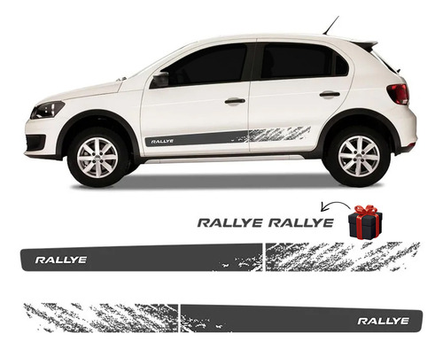 Faixa Gol Rallye G6 2015/2016 Adesivo Grafite Completo