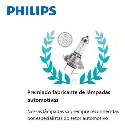 Imagem 5 de 5 de Lâmpada H1 Philips Standard 12258c1 12v 55w Farol Alto Baixo