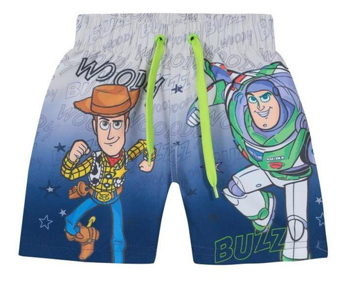 Bebé Niño Short Toy Story Woody Buzz Disney Azul