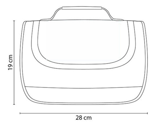 Lonchera Impermeable Interior Plastificado Y Correa