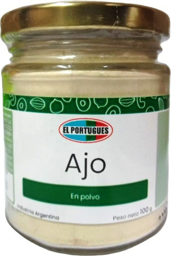 Ajo En Polvo X 100gr En Frasco De Vidrio - El Portugues