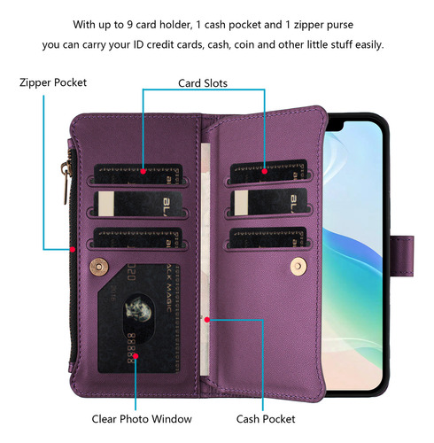 Funda De Piel Tipo Cartera Con Tapa Para Vivo V40 Se V40 Pro V40 Lite