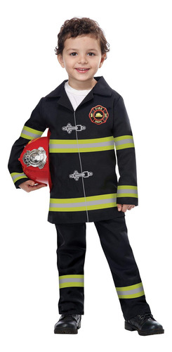 Jr Fire Chief - Disfraz Para Niño (talla Mediana), Color N.