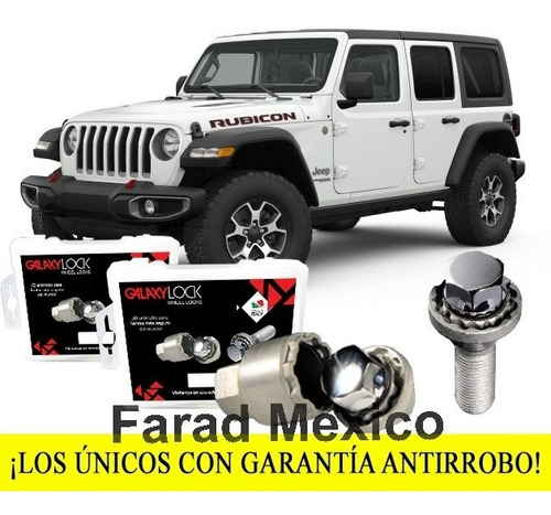 Tuercas Seguridad Jeep Wrangler Jk Unlimited Rubico 4x4