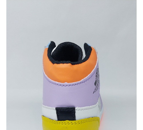 Imagen 5 de 7 de Tenis Para Niña Bota Multicolor M.s.hoes Original Cómodos