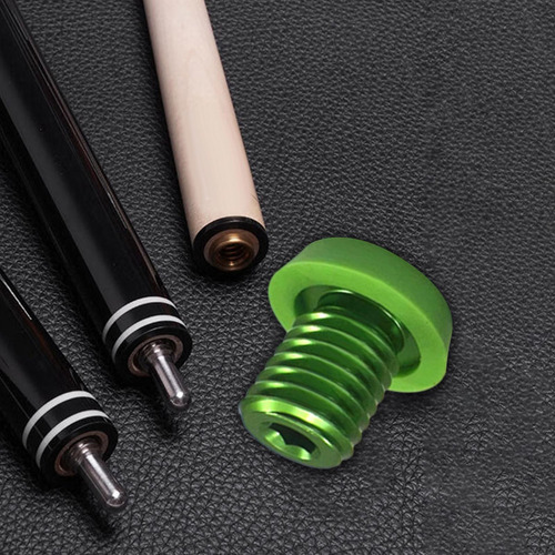 Taco De Billar Con Tapón Inferior, Protector De Goma Verde