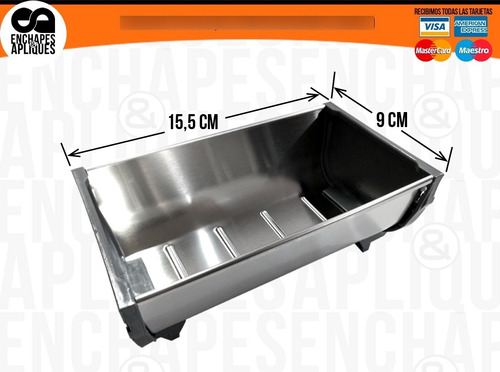 Imagen 4 de 4 de Cubiertero Acero Inox Cajón Módulo 40 Cm