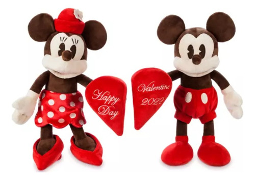 Peluche San Valentin Mickey Y Minnie Mouse Disney Store