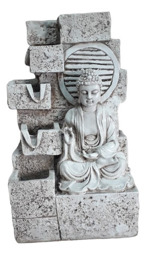 Fuente De Agua 43cm Buda Piedra Feng Shui Deco