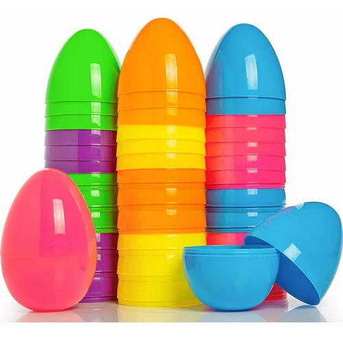 Huevos De Pascua 50 Pza Huevos Plastico Colores Regalo