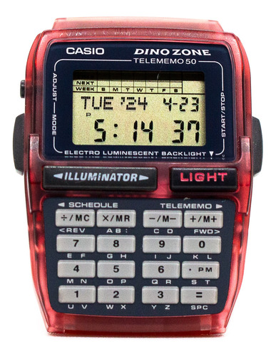 Casio Dbc 63 Dino Zone Color Rojo 1997 Excelente Estado