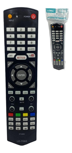 Controle Remoto Compatível Tv Smart Semp Toshiba Le-7093 20u