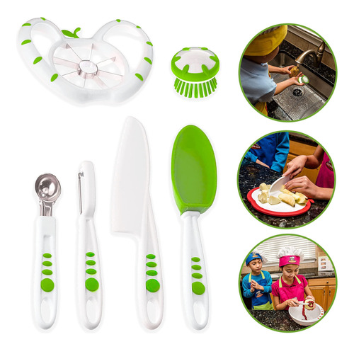 Curious Chef Kids 6-piece Frutas Y Veggie Prep Kit