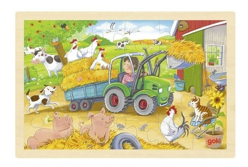 Puzzle Para Niños- Puzzle 24 Piezas Granja